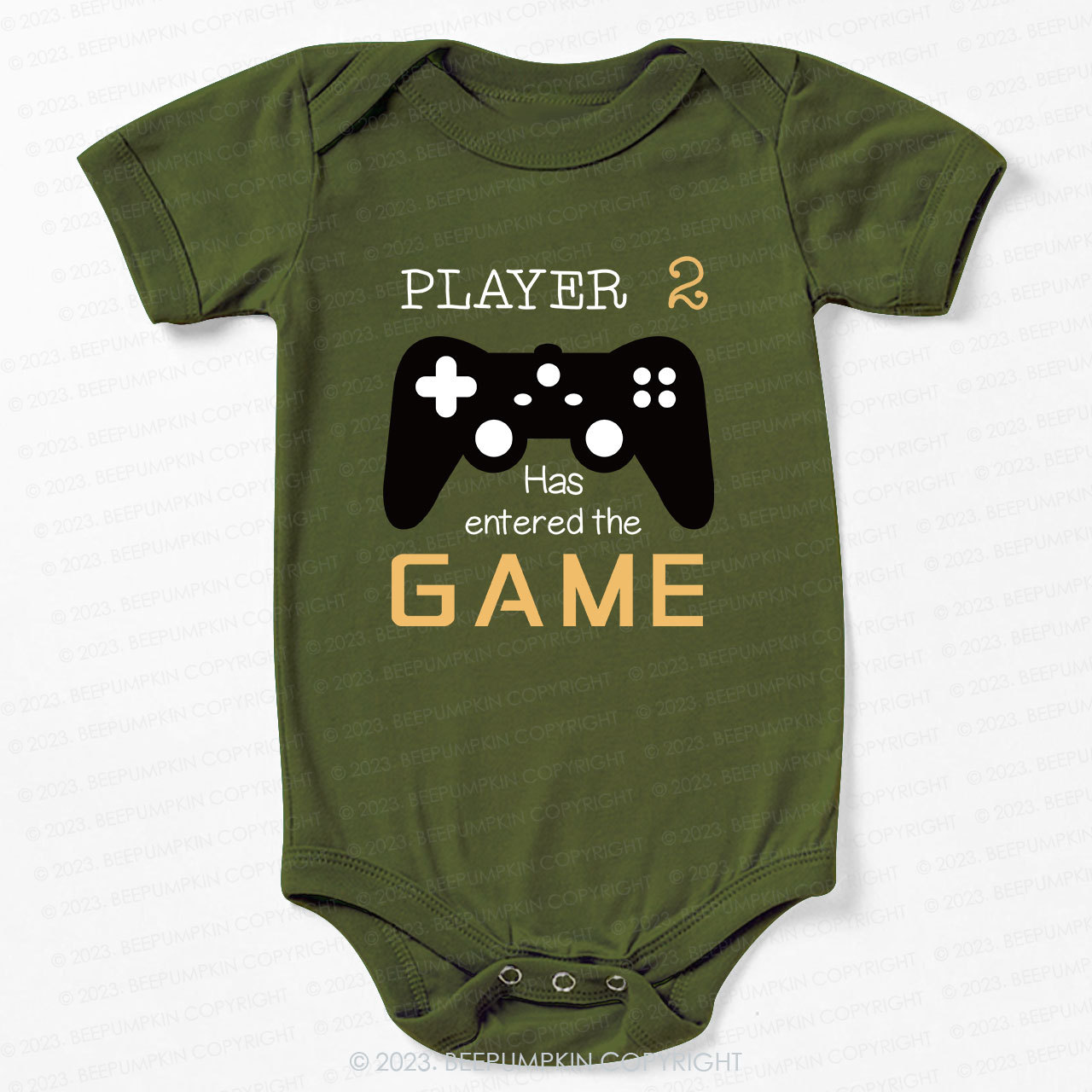 Player 2 has Entered the Game Bodysuit For Baby 