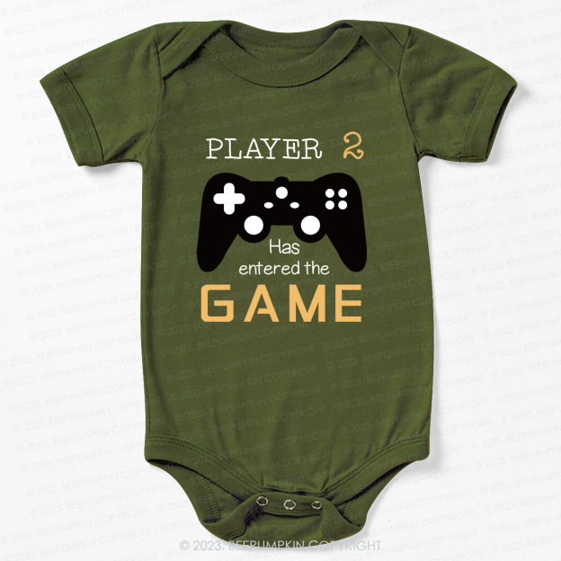 Player 2 has Entered the Game Bodysuit For Baby 