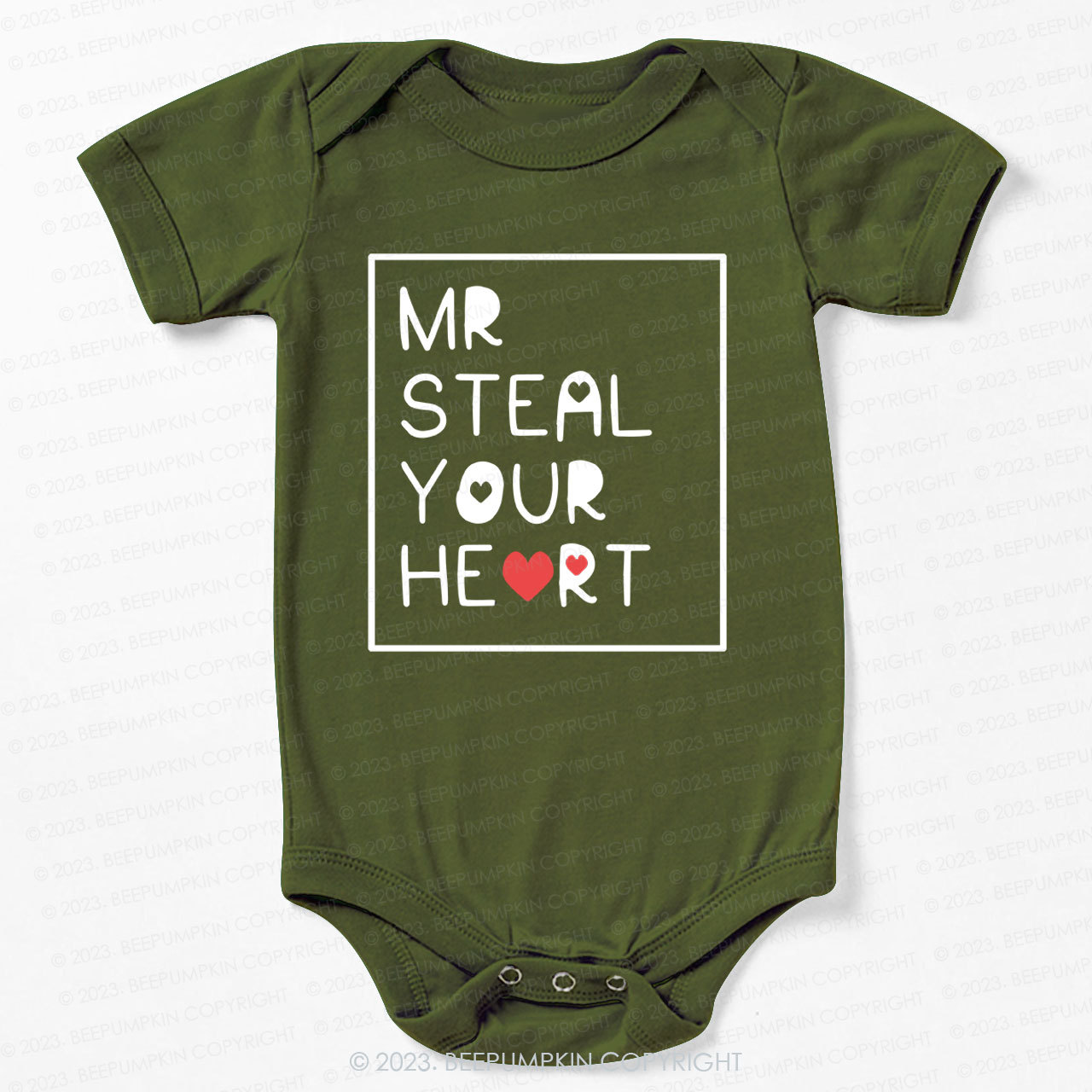 Mr Steal Your Heart Bodysuit For Baby 