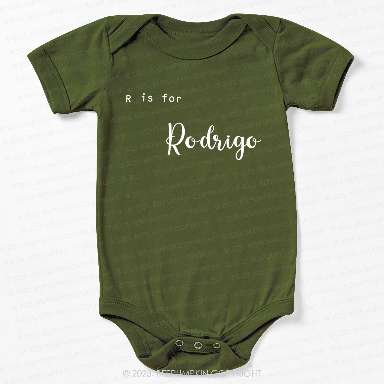 Personalized Letter Is For Bodysuit For Baby 