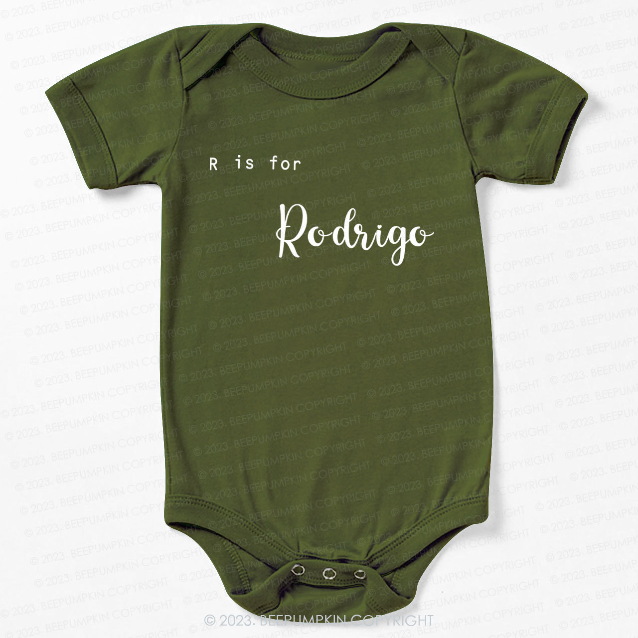 Personalized Letter Is For Bodysuit For Baby 