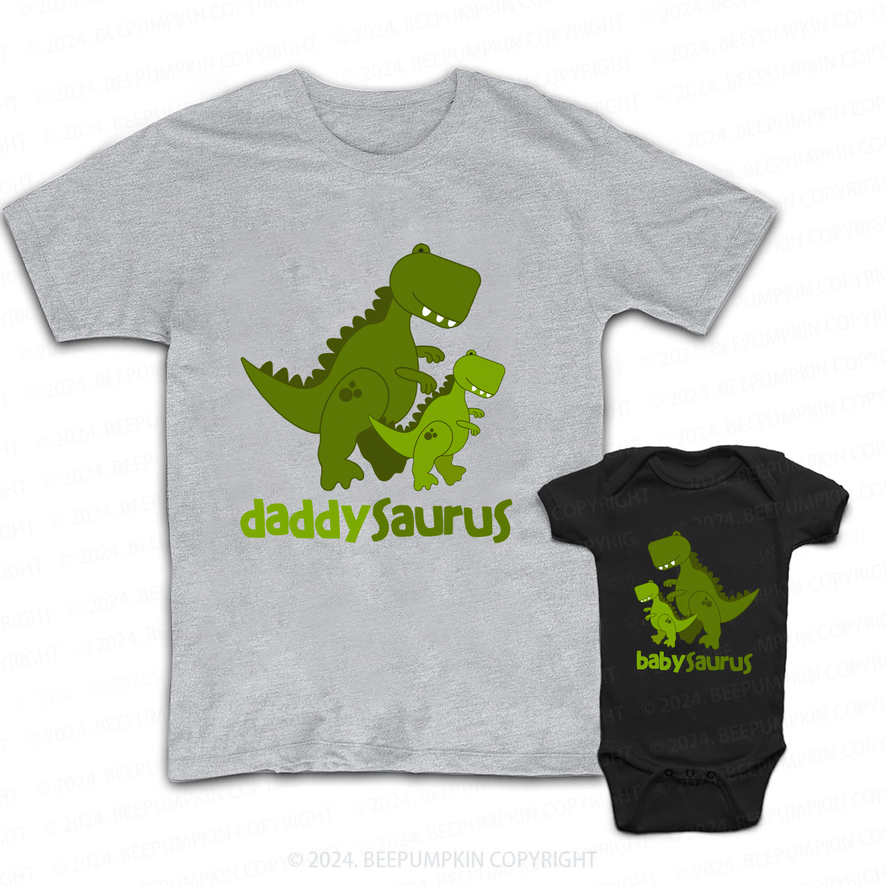 Saurus Gift Daddy And Me Matching Shirt