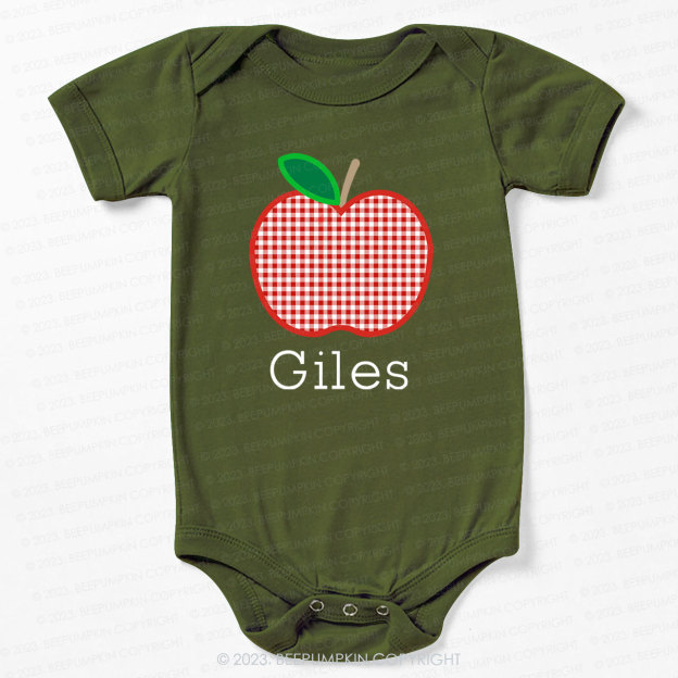 Personalized Apple Bodysuit For Baby 