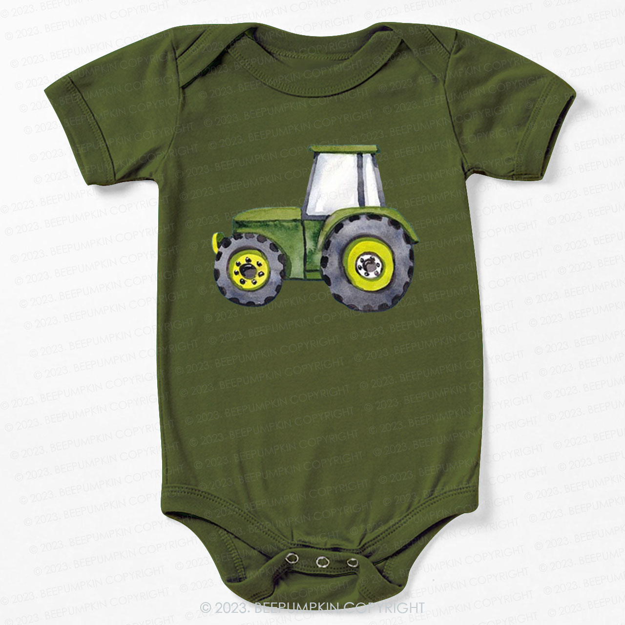 Cute Tractor Lover Bodysuit For Baby 