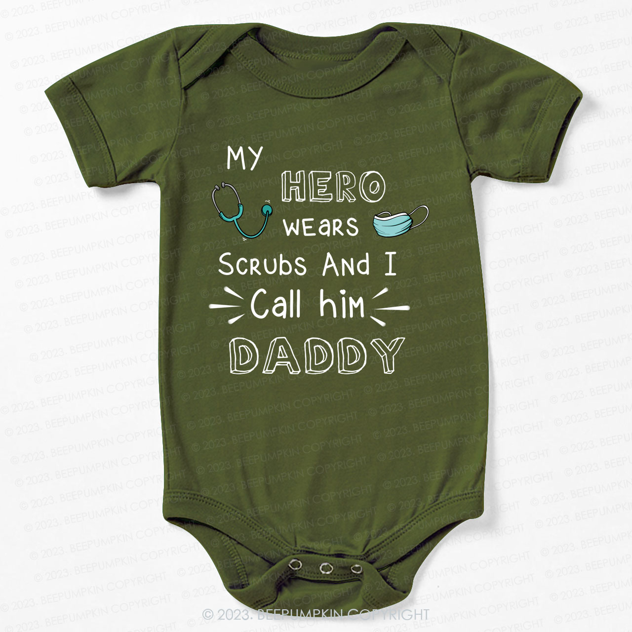 I Call Doctor Daddy Bodysuit For Baby 7