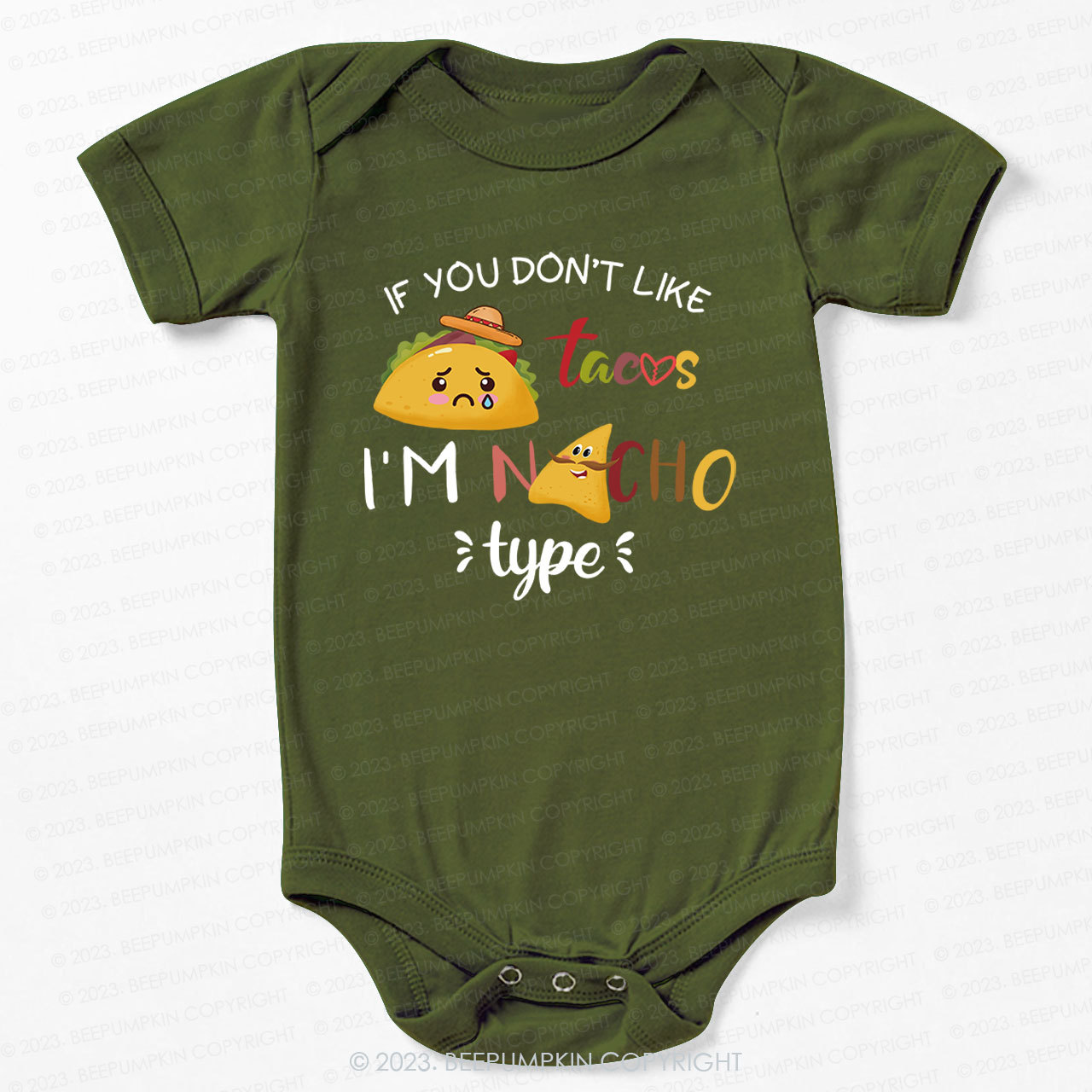Cute Taco Slogan Bodysuit For Baby 7
