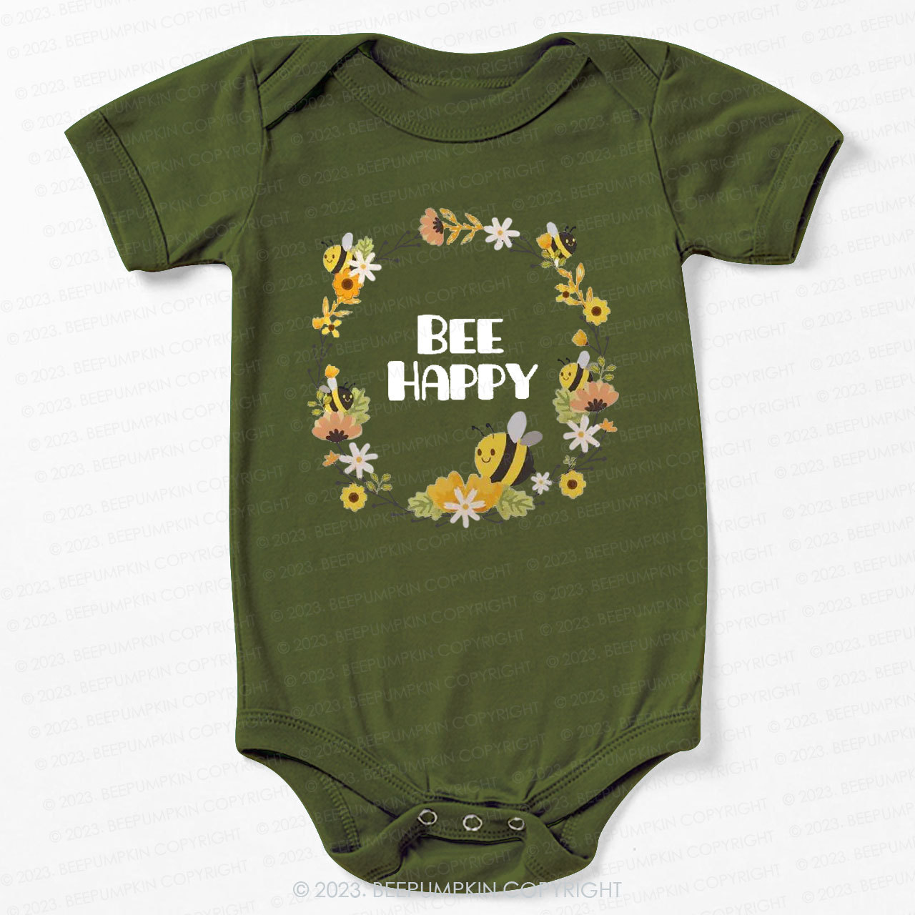 Bee Happy Bodysuit For Baby 