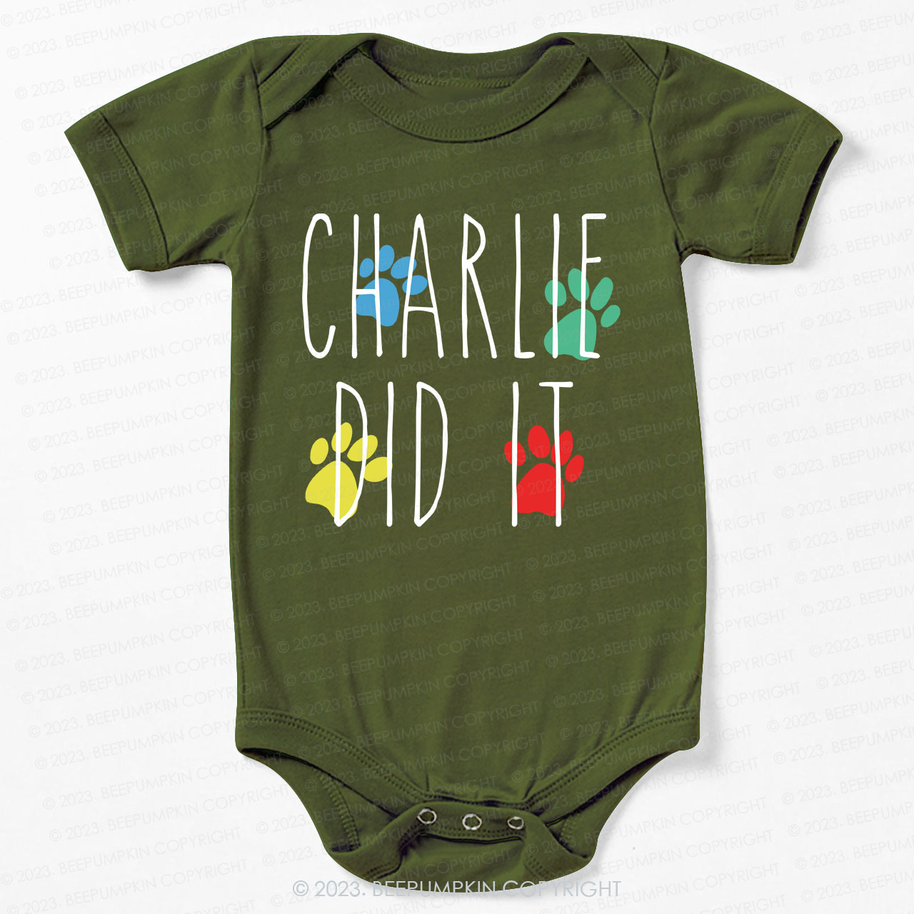 The Dog Did It Bodysuit For Baby 