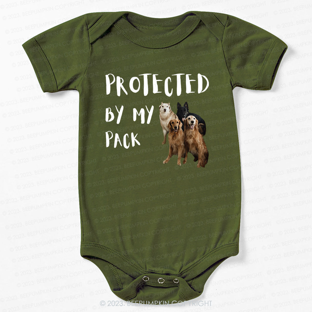 Personalized Pets Pack Bodysuit For Baby 