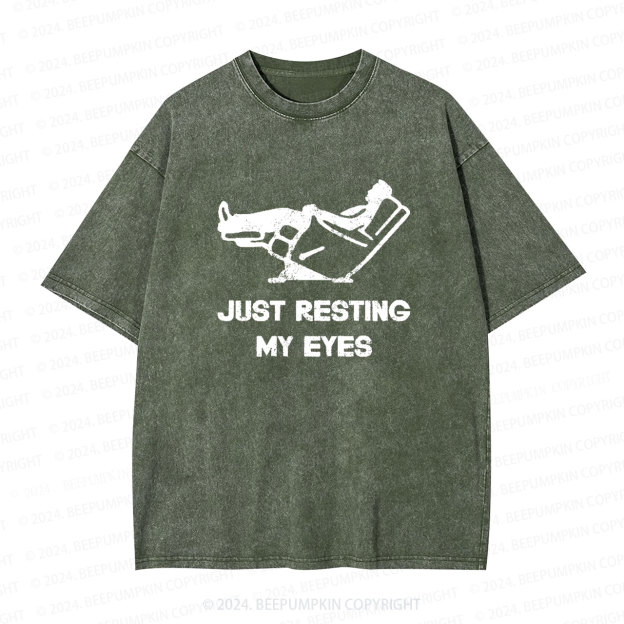 Just Resting My Eyes Dad Washed T-Shirts Dad Washed T-Shirts 