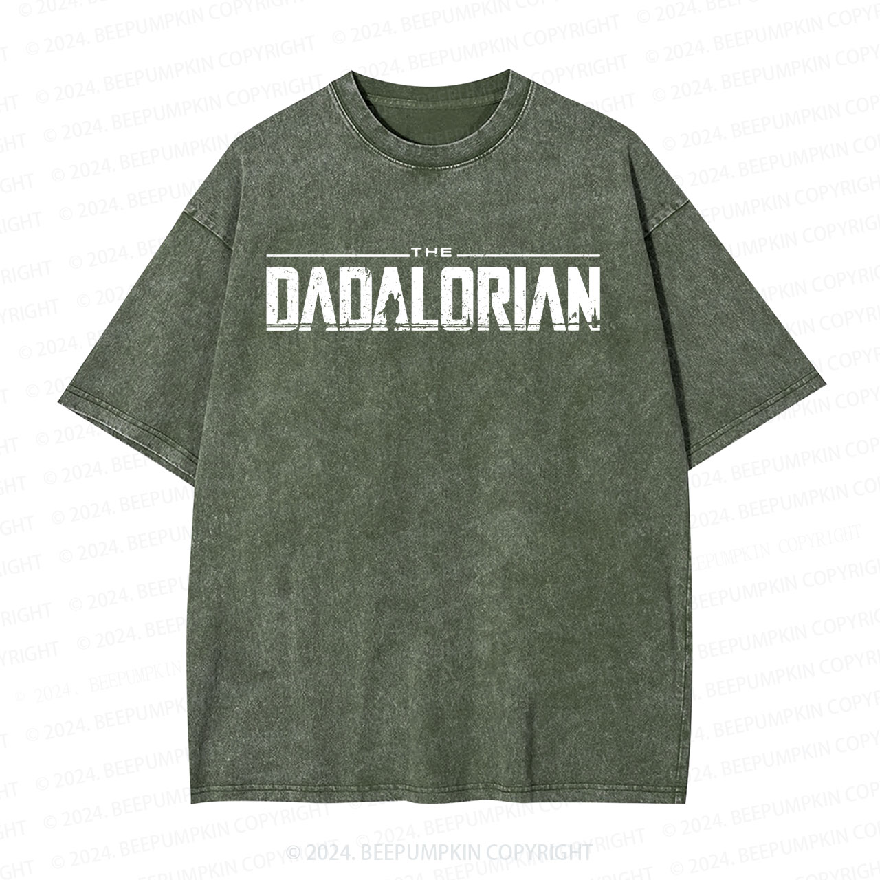 Funny Galaxy Dad Washed T-Shirts 