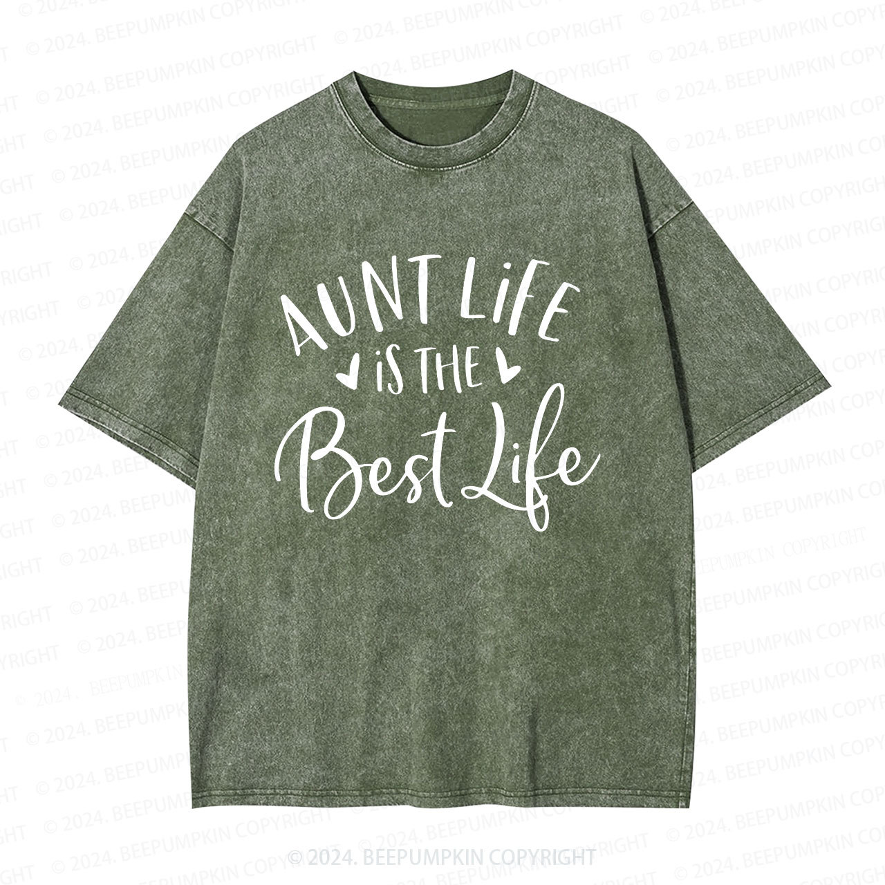 Aunt Life Is The Best Life Aunt Washed T-Shirts 