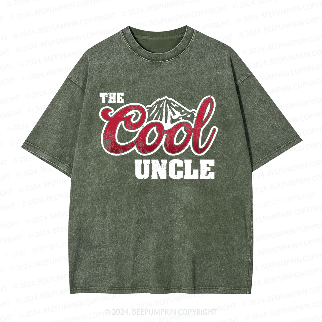 The Cool Uncle Funny Uncle Washed T-Shirts 