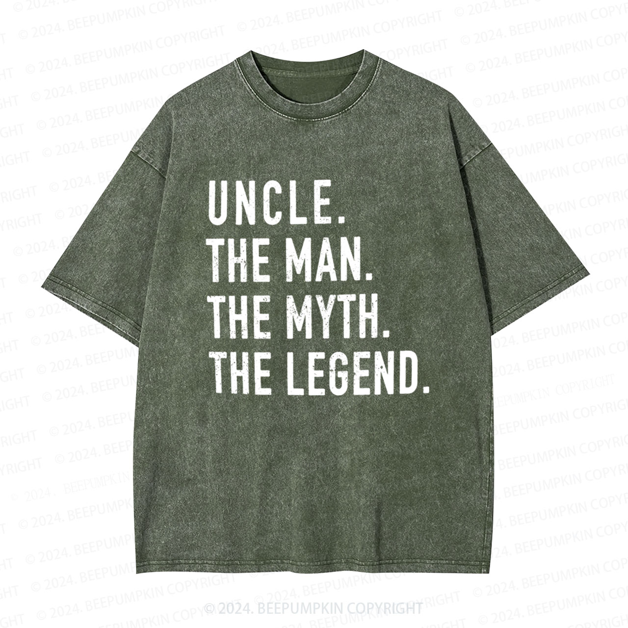 Uncle The Man The Myth The Legend Uncle Washed T-Shirts 