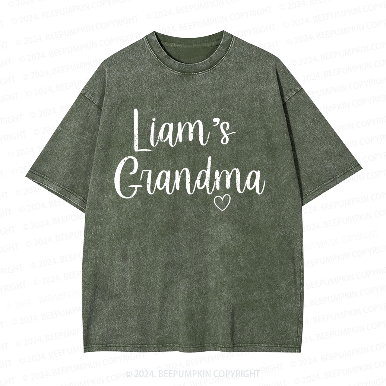 Grandma Reveal Gifts Grandparents Washed T-Shirts 