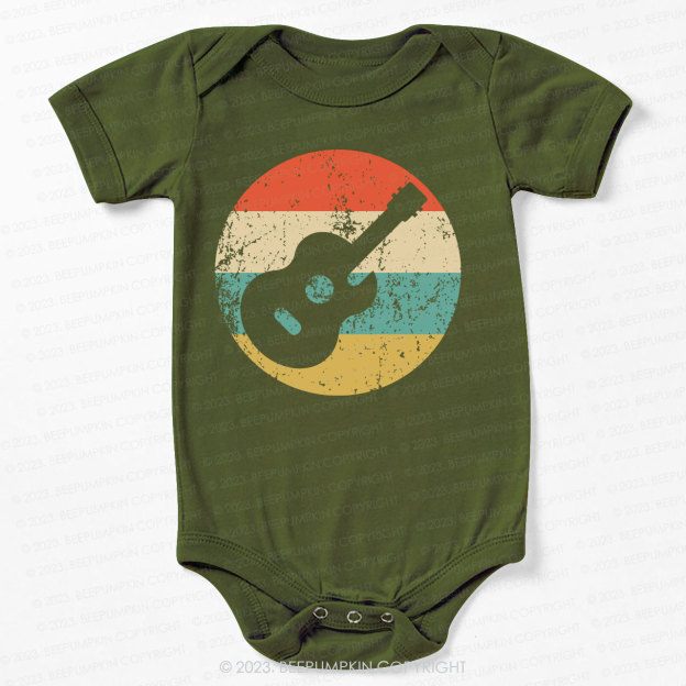 Retro Guitar Icon Bodysuit For Baby