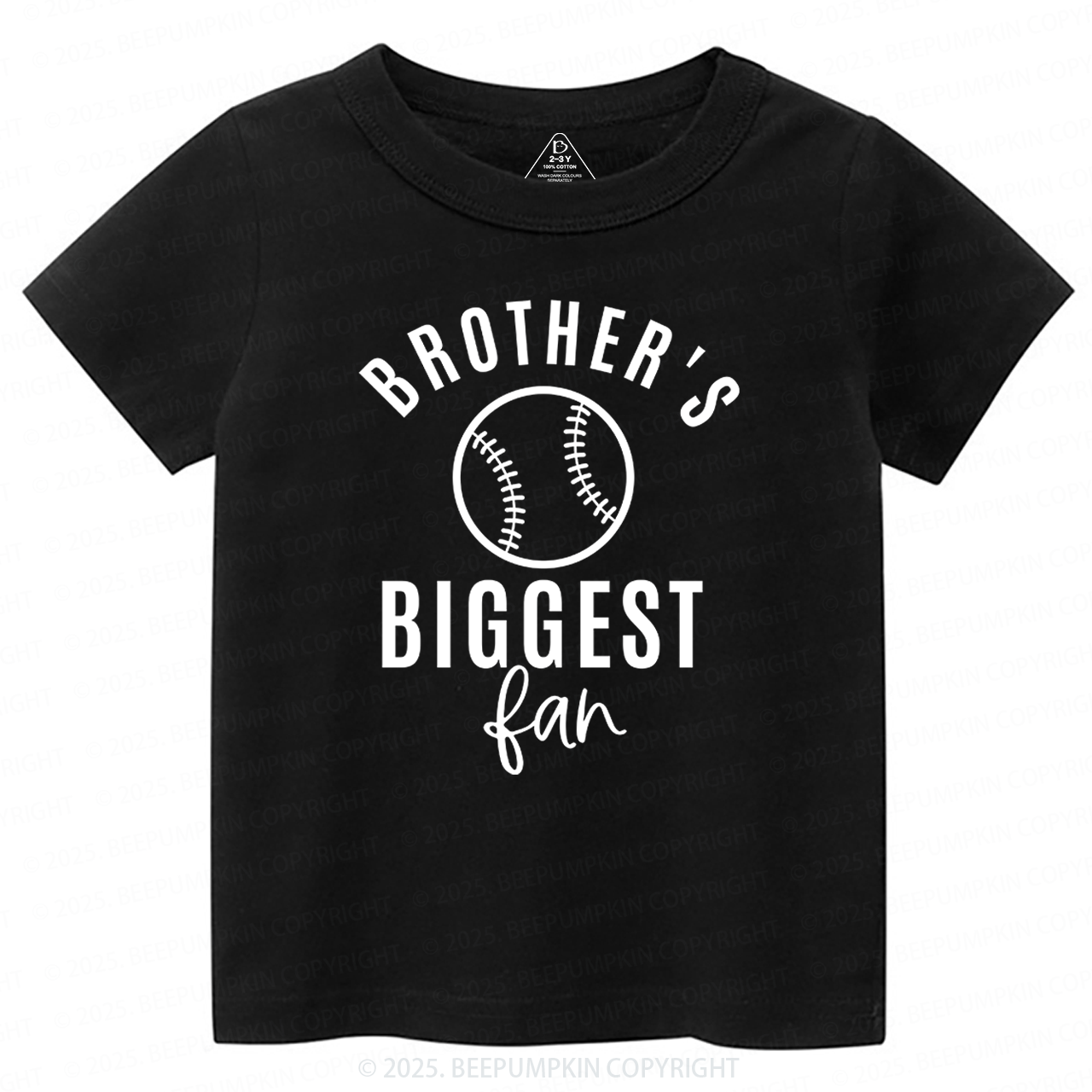 Brother's Biggest Fan Baseball Toddler Shirt