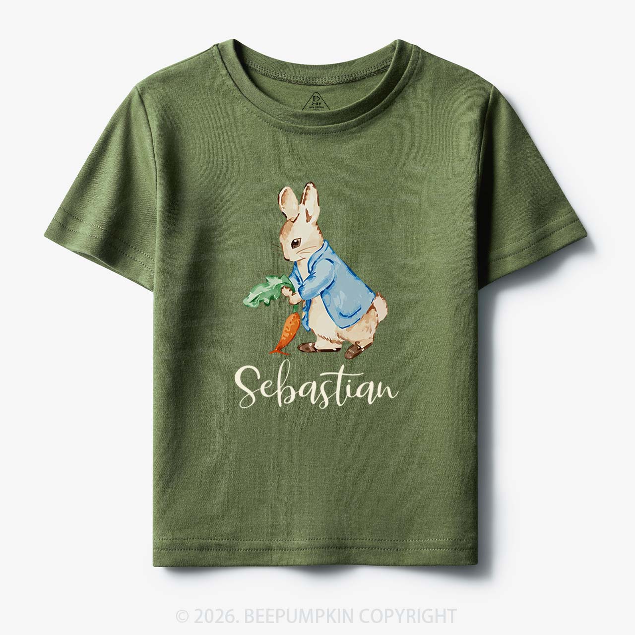 Personalized Little Bunny & Carrot Club Toddler&Kid's Tees