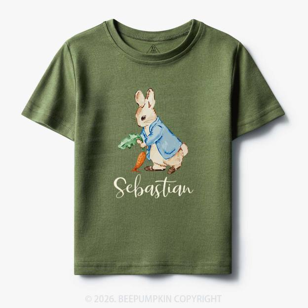 Personalized Little Bunny & Carrot Club Toddler&Kid's Tees