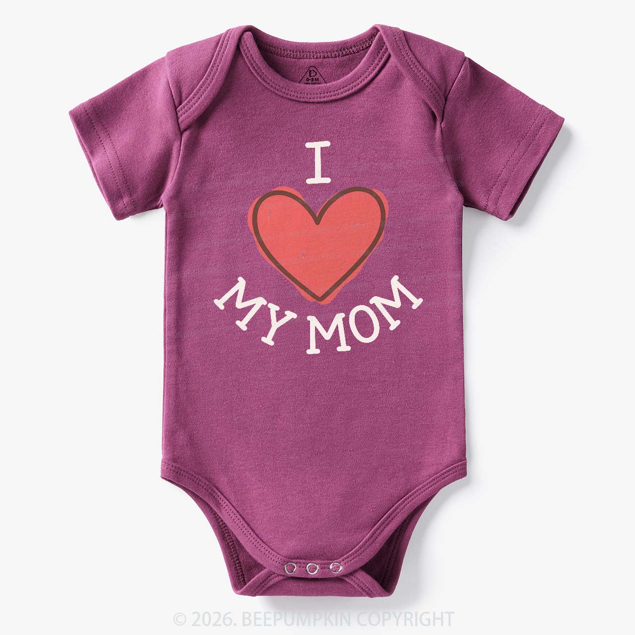 I Love My Mom Lovely Baby Bodysuit