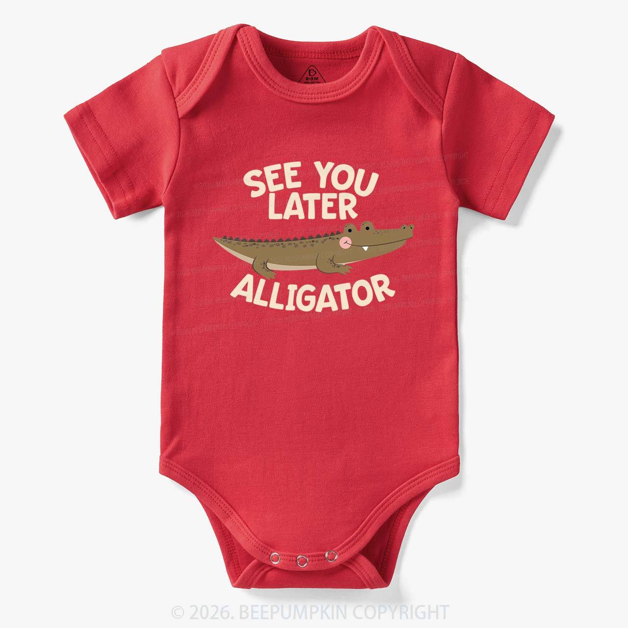 See You Later Alligator In A While Crocodile Twin Bodysuit