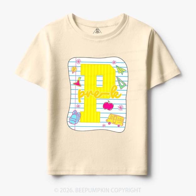 Striped Pre-k First Second Third Fourth Grade Toddler&Kid's Tees