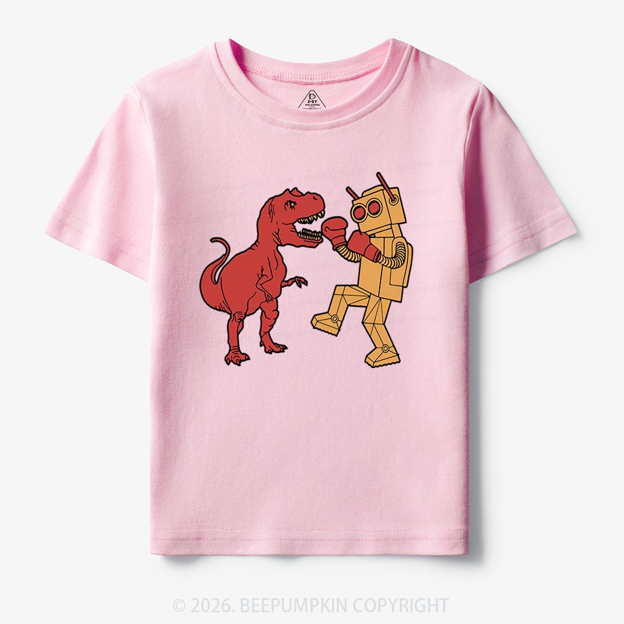 Kids Dinosaur Vs Robot Kids Shirt