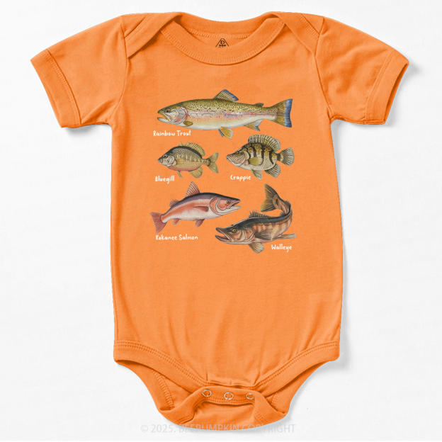 Lake Fish Field Guide Bodysuit Beepumpkin