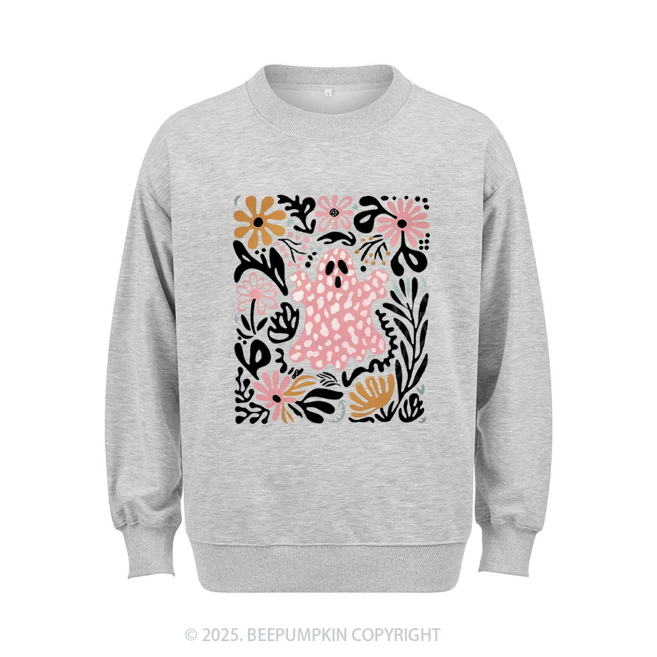 Halloween Boho Ghost Sweatshirt Beepumpkin