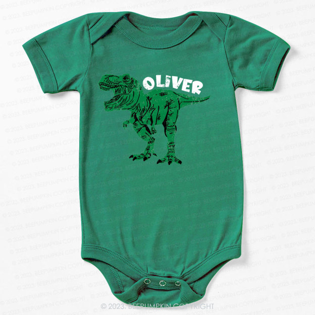 Personalized Dinosaur Bodysuit For Baby