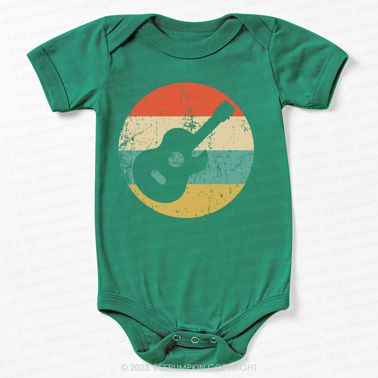 Retro Guitar Icon Bodysuit For Baby