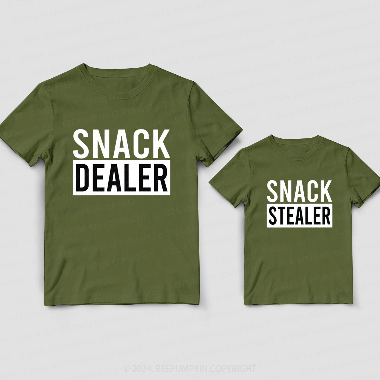 Snack Dealer Snack Stealer Daddy And Me Matching Shirt
