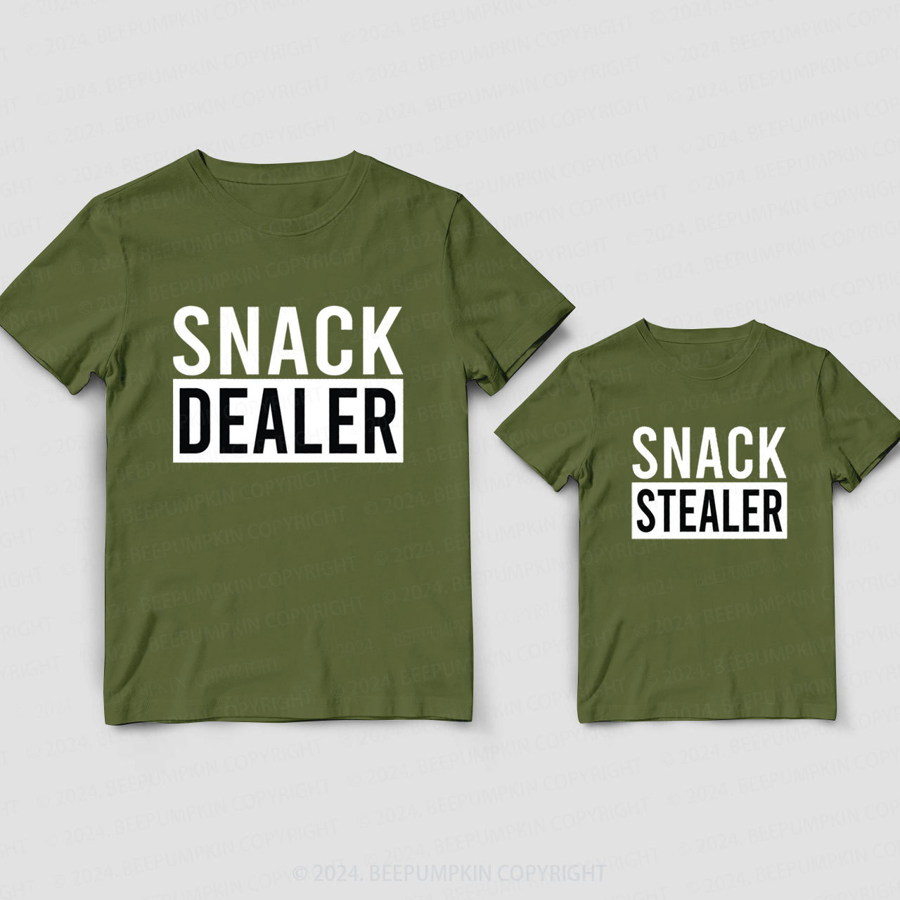 Snack Dealer Snack Stealer Daddy And Me Matching Shirt