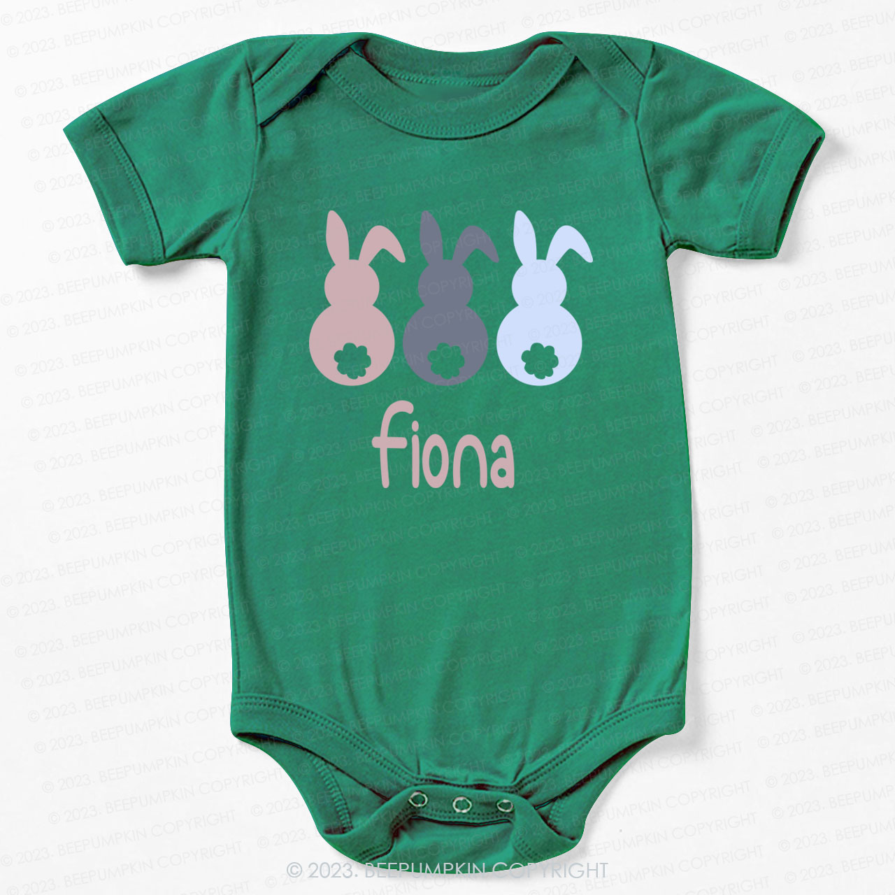 Three Rabbits Bodysuit For Baby 