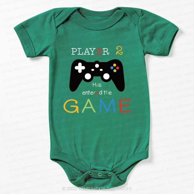 Player 2 has Entered the Game Bodysuit For Baby 