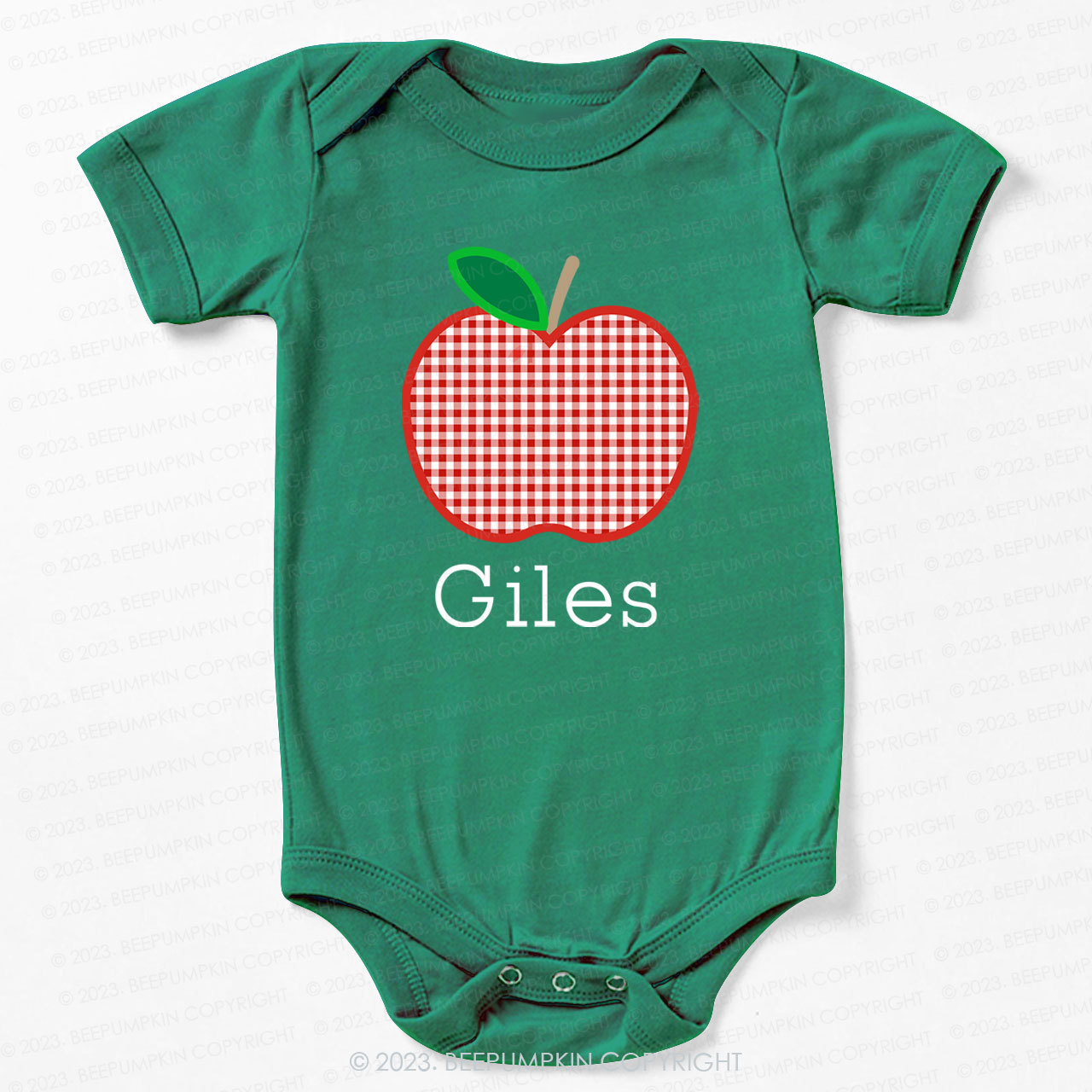 Personalized Apple Bodysuit For Baby 