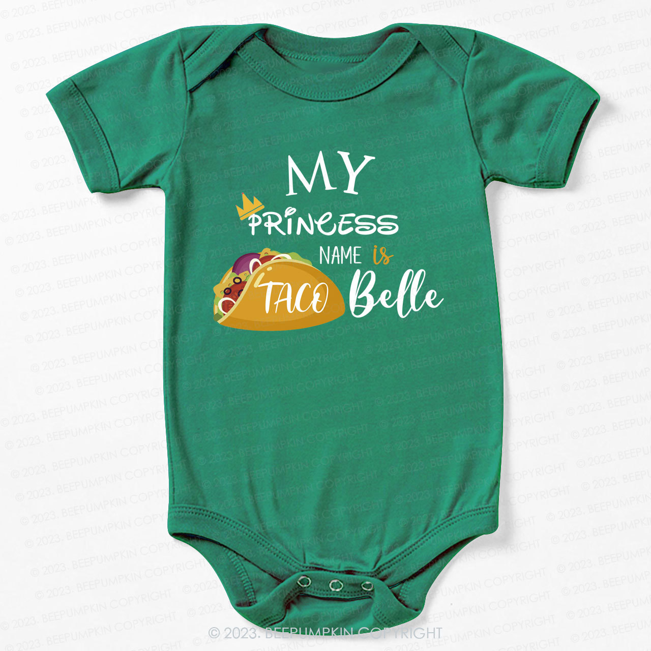 My Princess's Name Bodysuit For Baby 