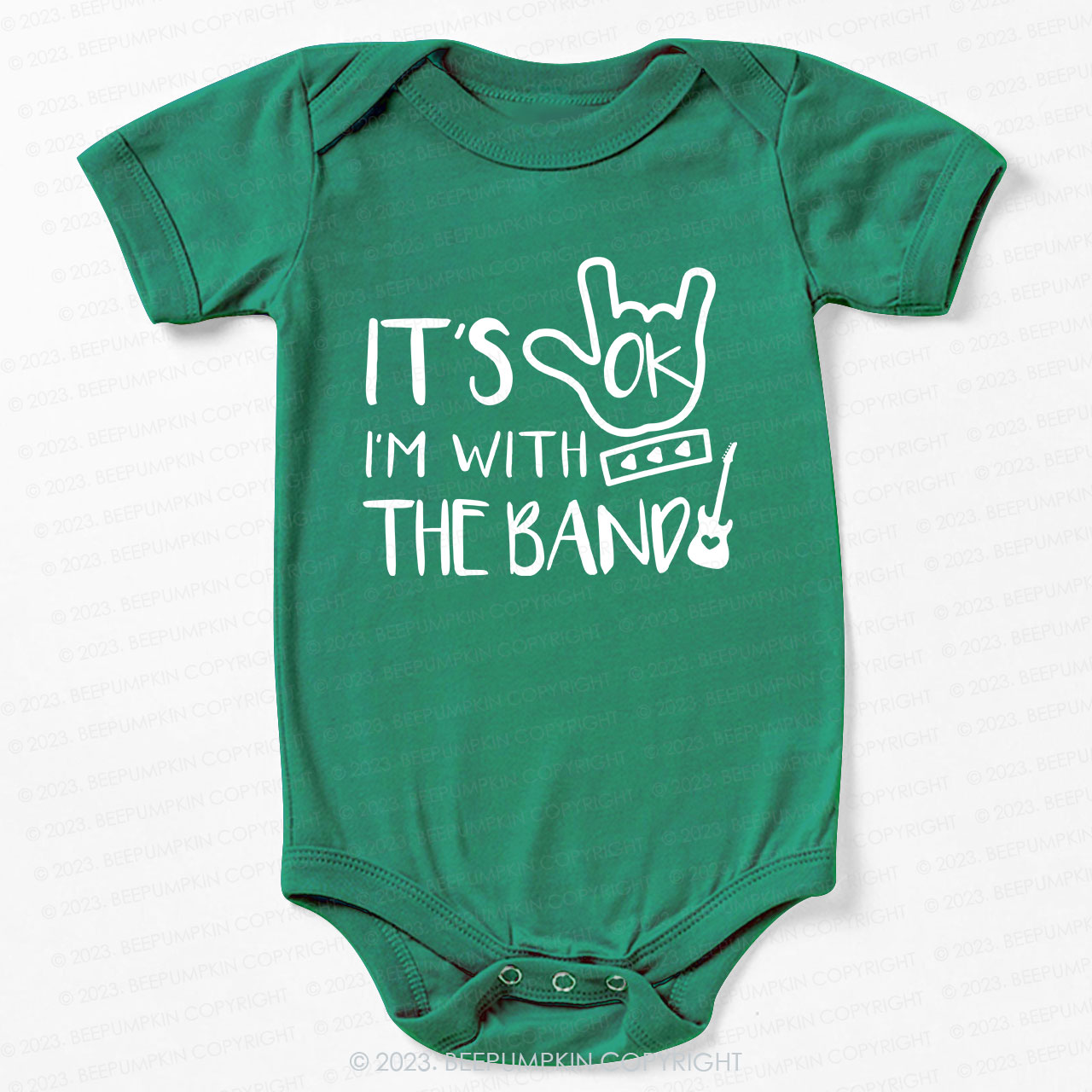 It's OK I'm with the Band Bodysuit For Baby 8
