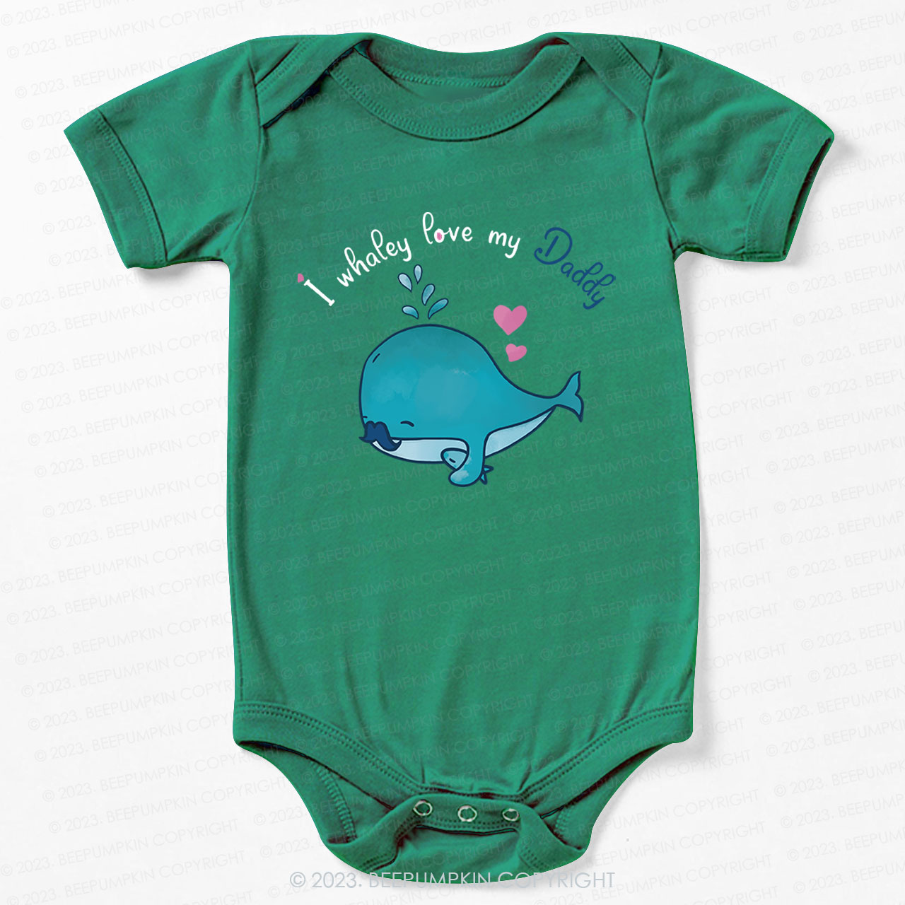 I whalely love my daddy Bodysuit For Baby 