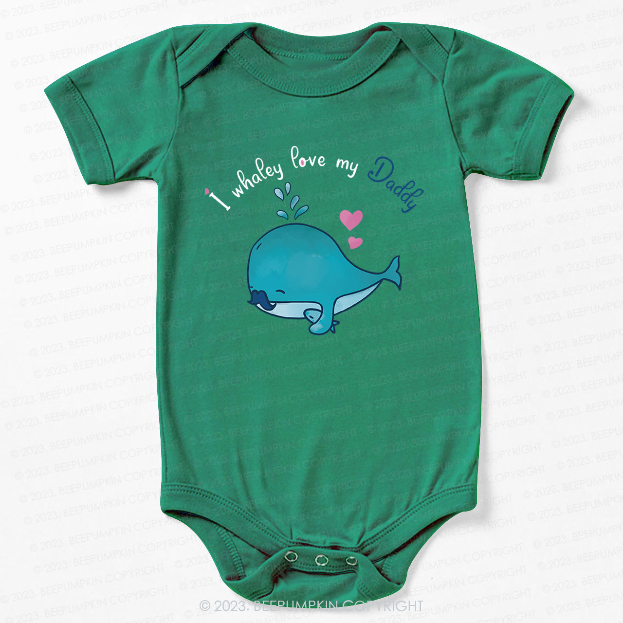 I whalely love my daddy Bodysuit For Baby 
