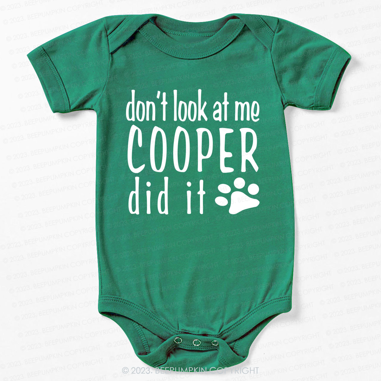 Personalized Don’t Look At Me Baby Bodysuit For Baby 
