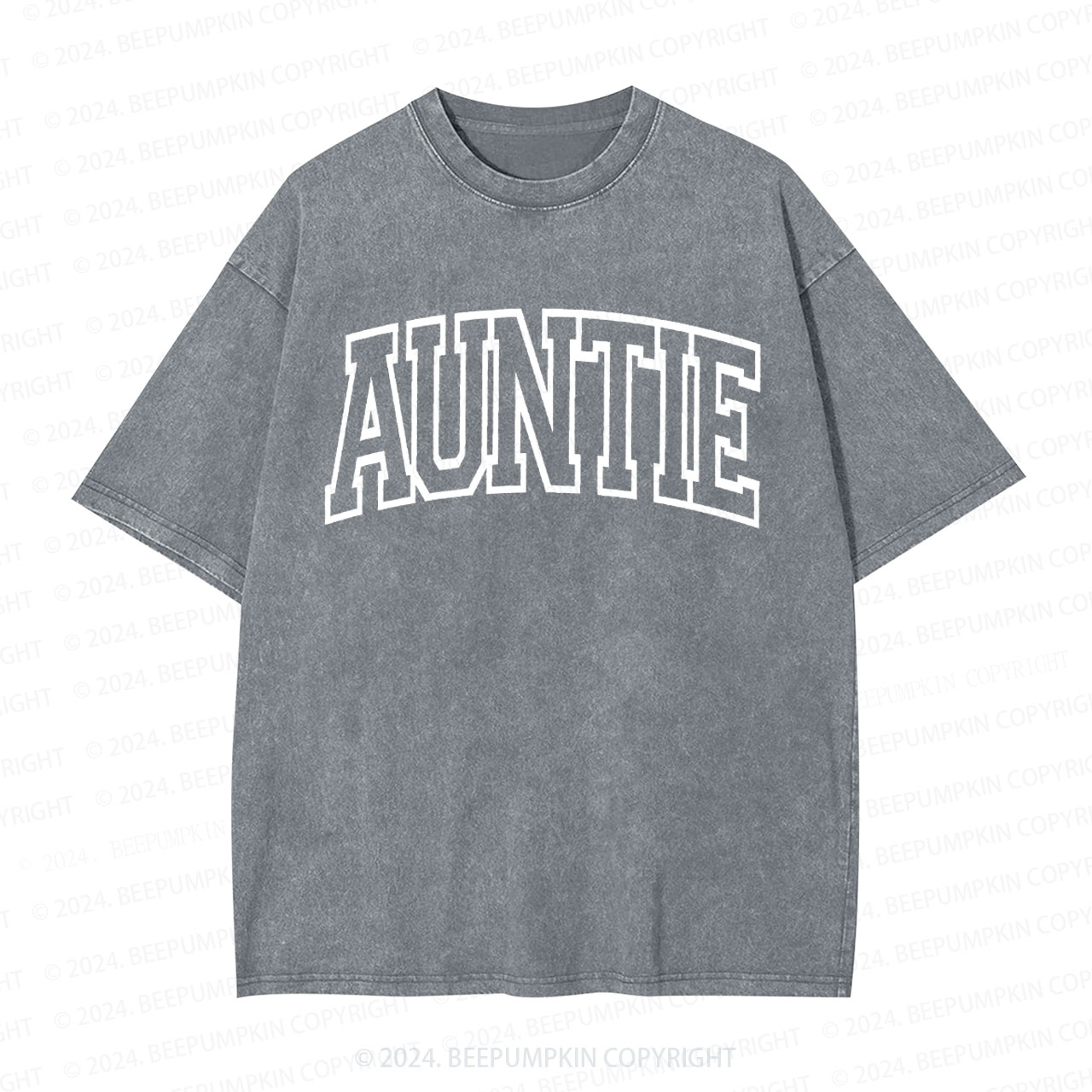 New Auntie Aunt Washed T-Shirts 