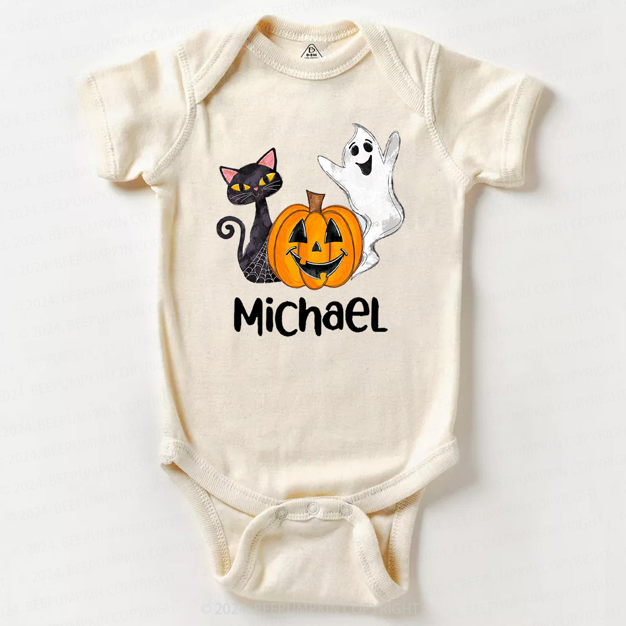 Personalized Halloween Name Baby Bodysuits