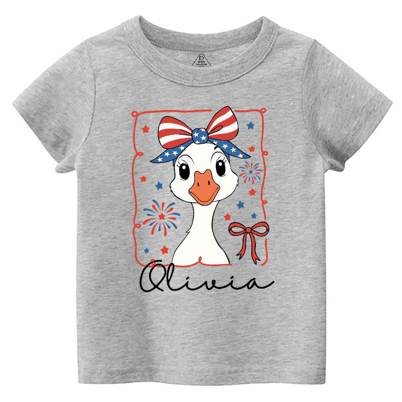 4th Of July Mama Goose Toddler Tees