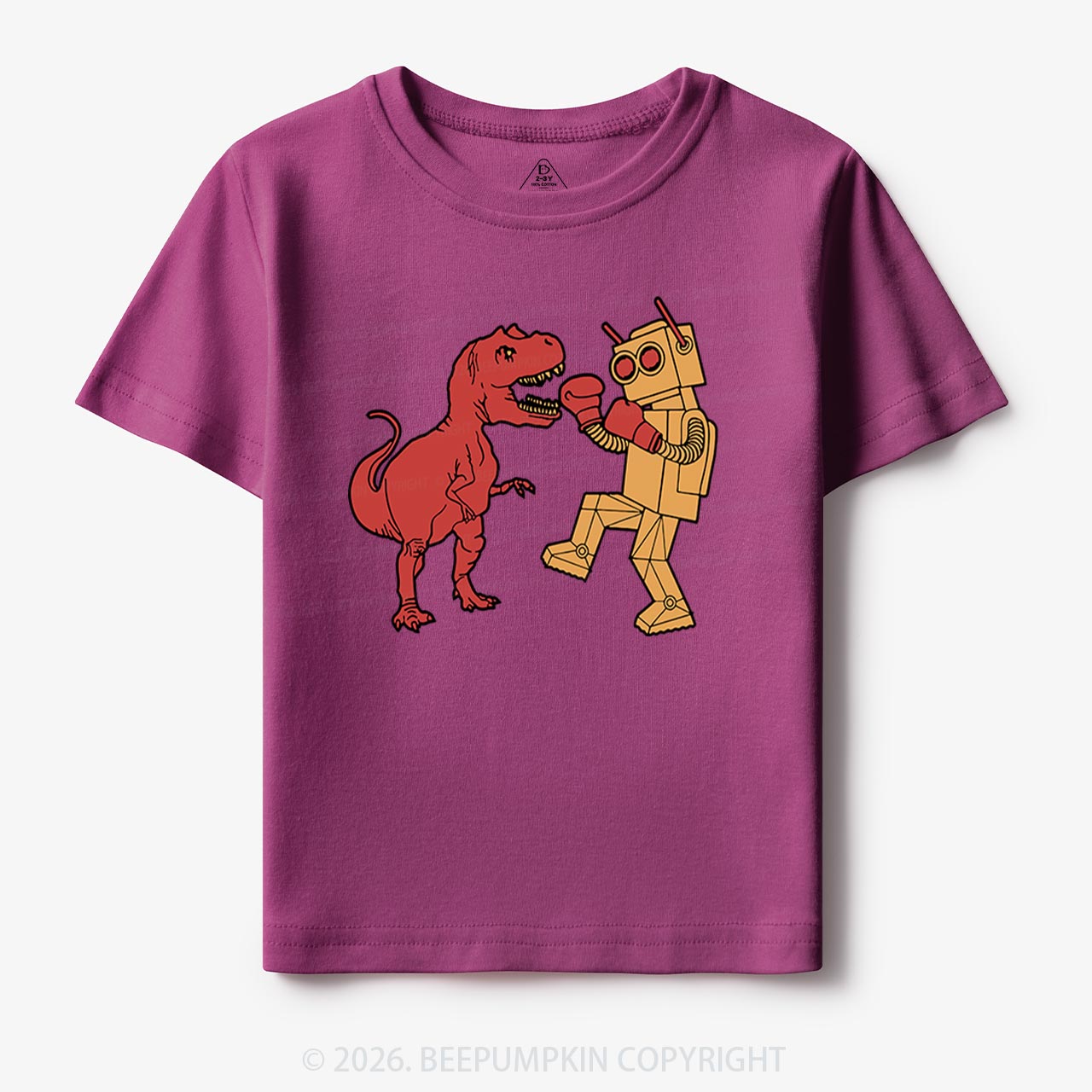Kids Dinosaur Vs Robot Kids Shirt