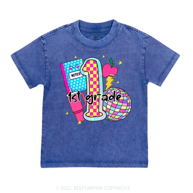 Personalized Grade Glow Collection Toddler&Kids Washed Tees