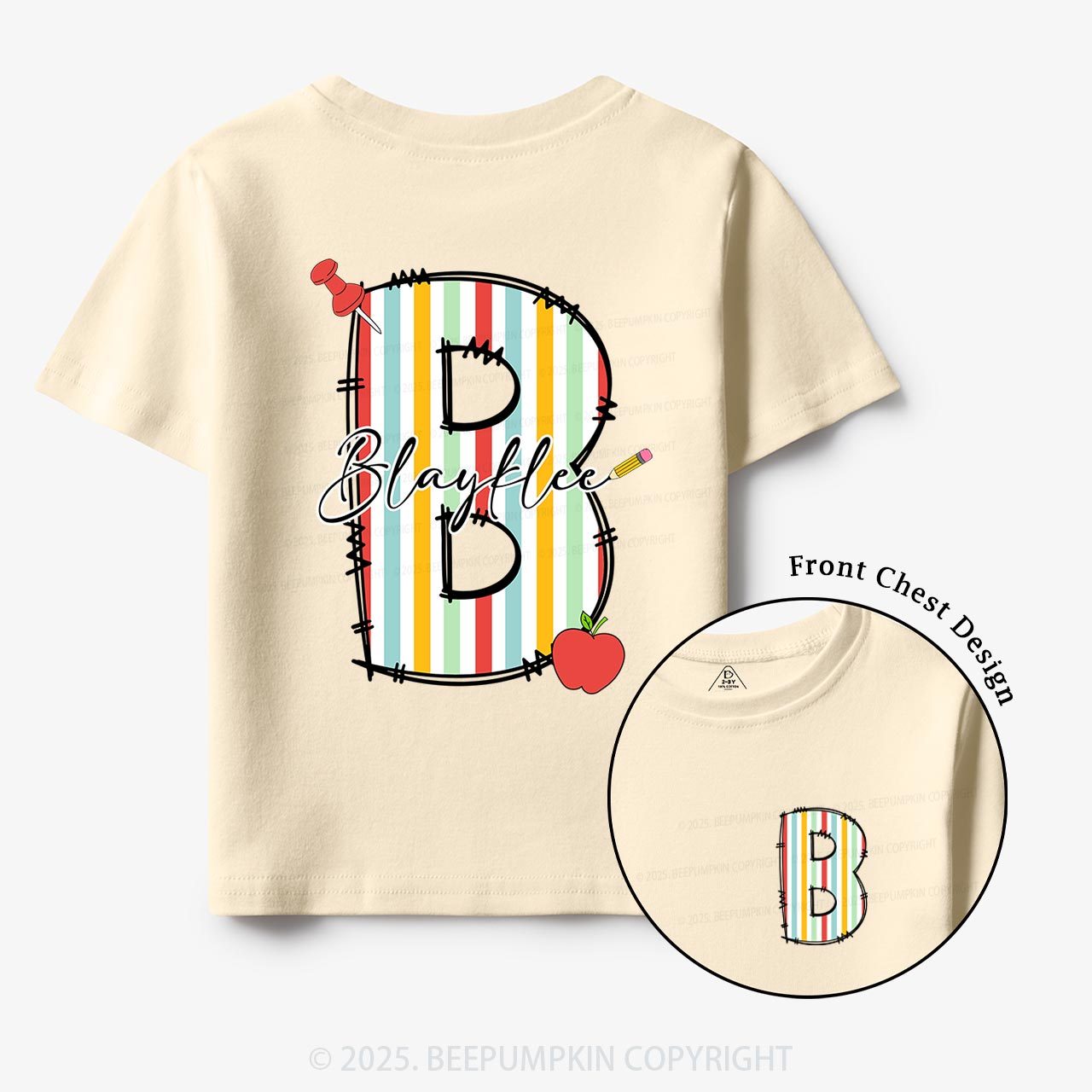 Personalized Alphabet Name Toddler&Kid's Tees Beepumpkin