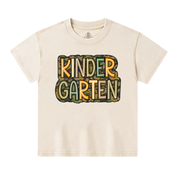 Personalized Camouflage Grade Toddler&Kids Washed Tees