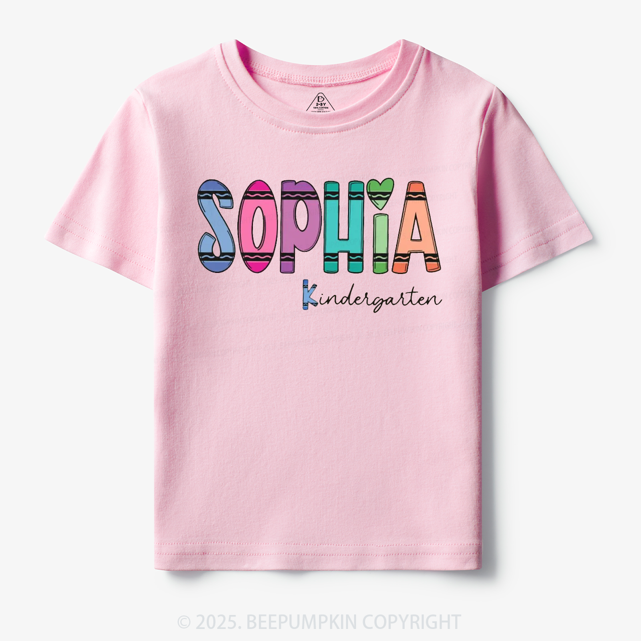 Personalized Colorful Name Magic Toddler&Kid's Tees Beepumpkin