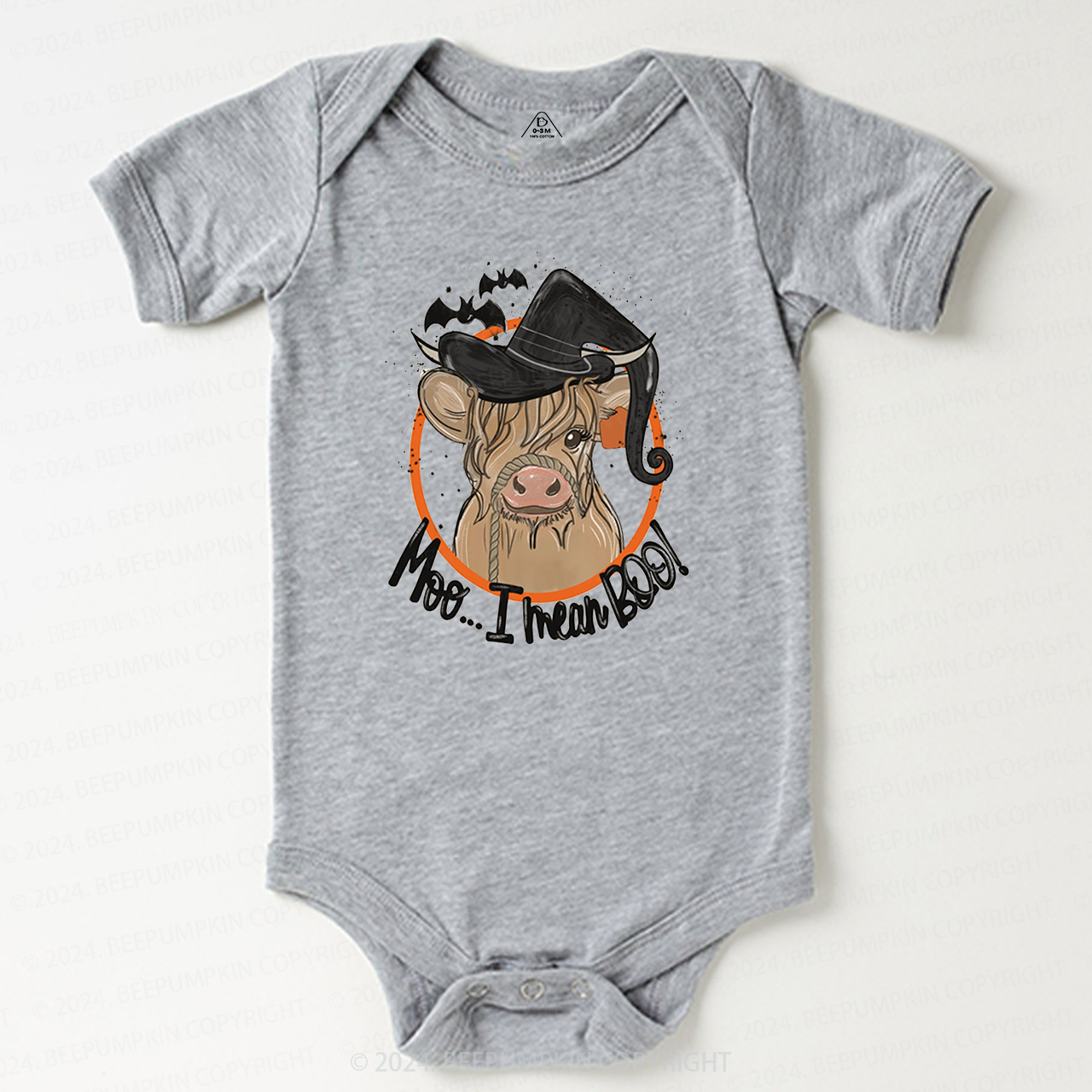  Retro Cow Halloween Farm Vibes Boho Halloween Baby Bodysuits 